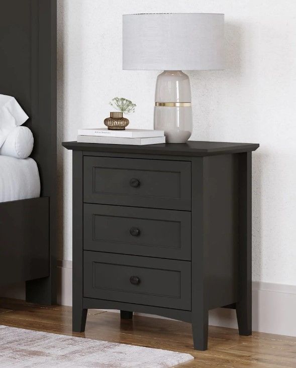 Modus Furniture Grace Raven Black Nightstand-1