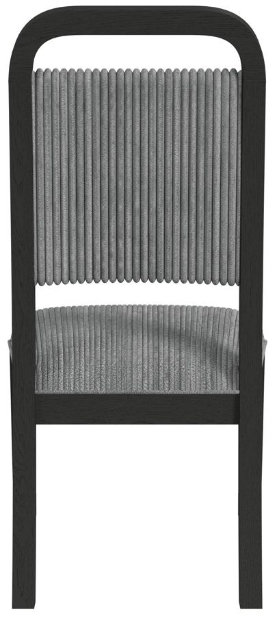 Elements International Ridgemont Black/Gray Dining Side Chair-4