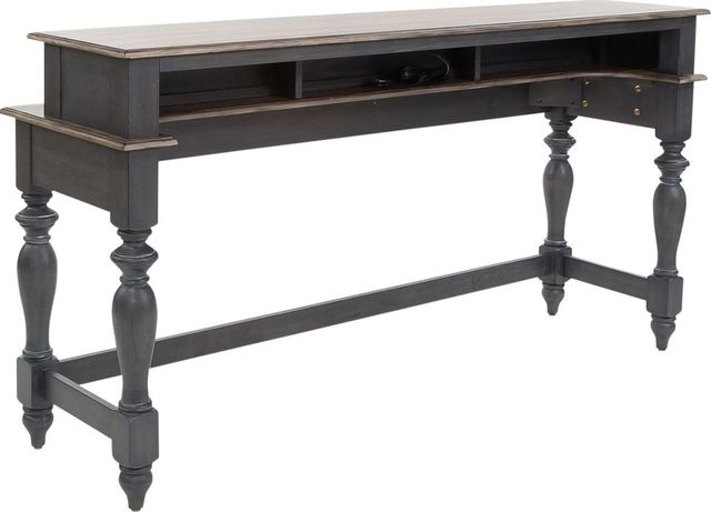 Liberty Furniture Ocean Isle 4-Piece Slate/Weathered Pine Console Set-0
