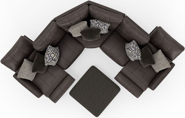 Catnapper® Royster 4-Piece Sable Curved Power Reclining Sectional-3