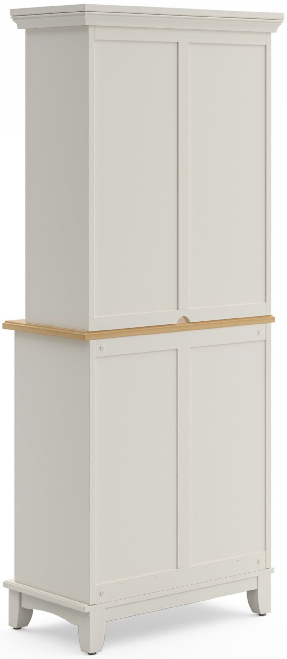 homestyles Buffet of Buffets Natural Wood/White Server with Hutch - Thumbnail 3