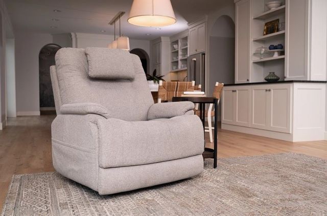 Flexsteel® Zecliner Model 2 Dove Power Sleep Recliner with Power Headrest and Lumbar-1