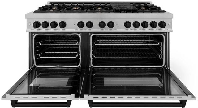 ZLINE Autograph Edition 60" Satin Stainless Steel Pro Style Dual Fuel Range-1