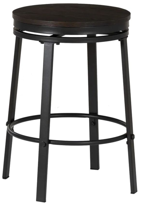 Powell® Enzo 5-Piece Charcoal Brown Dining Set with Black Base-2