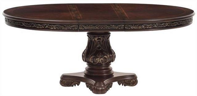 Mazin Furniture Deryn Park Cherry Round Dining Table-1