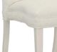 Fairfield® Customizable Entree Dining Camel Tall Back Armless Stack Chair with Buttons and Linen Legs-2