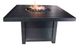 CabanaCoast® Monaco Chat Aluminum 42" Outdoor Square Fire Pit-1