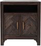 Jofran Inc. Gramercy Dark Chevron Accent Table-2