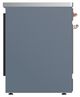 Ilve® Majestic III 30" Blue Gray Pro Style Induction Range with Solid Door and Copper Trim-3
