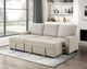 Homelegance® Gallatin 2-Piece Beige/Light Gray Left-Arm Facing Sectional and Chaise-1