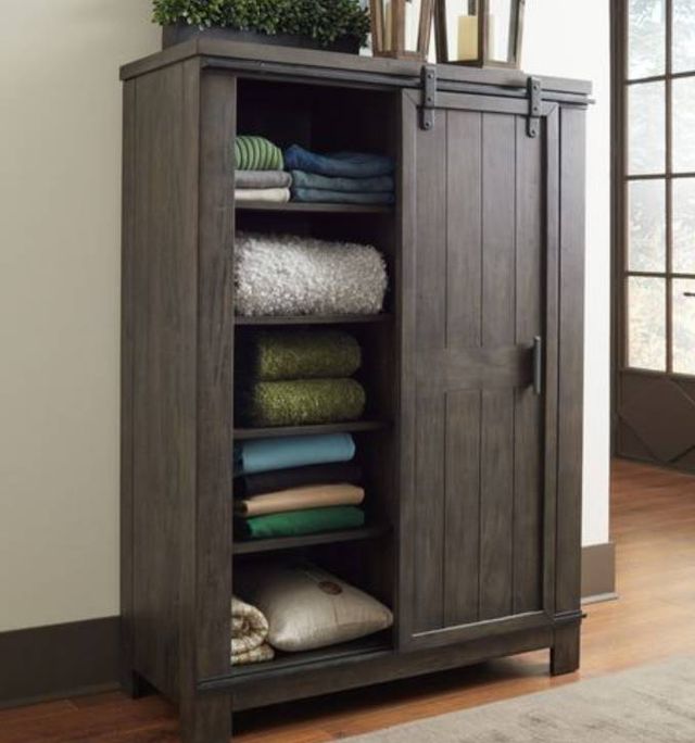 Liberty Furniture Thornwood Hills Rock Beaten Brown Sliding Door Chest-1