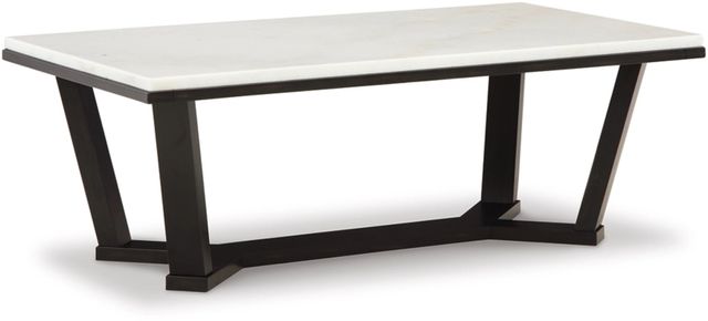 Fostead End Table - White/Espresso Fostead End Table - White/Espresso