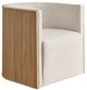 Universal Explore Home™ Avaline Tanner Monique Linen/Skylar Swivel Chair-0