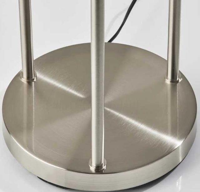 Adesso® Trio Brushed Steel Shelf Floor Lamp-3