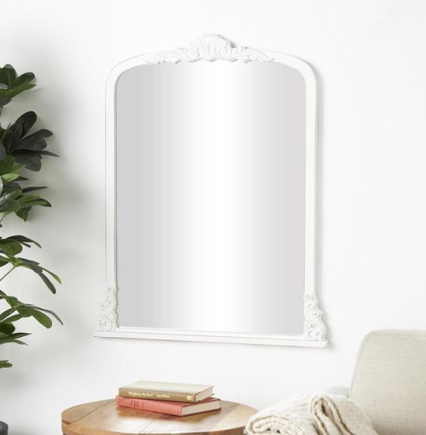 Deco Marche White Arched Wall Mirror-3