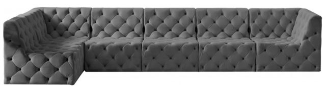 Meridian Furniture Tuft 6-Piece Grey Modular Sectional Set-3