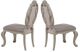 ACME Furniture Ragenardus 2-Piece Beige/Antique White Side Chair Set-4