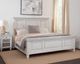 American Woodcrafters 1020 Salter Path White Queen Panel Bed-1