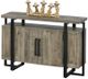 Titus Furniture Gray/Black Cabinet-0