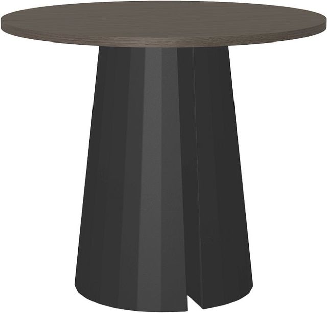 Amisco Customizable Gemma 42" Round Pub Table with 1" White Oak Veneer Top-0