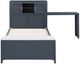 Homelegance® Sloane Navy Blue Twin Youth Bookcase Platform Bed with Hidden Desk, Stool and Storage Bench-3