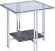 ACME Furniture Liddell Glass Top End Table with Chrome Base-0
