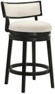 Armen Living Noely 2-Piece Black/White Counter Stool Set-0