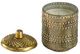 A & B Home Bronze Large Round Textured Soy Wax Candle-2