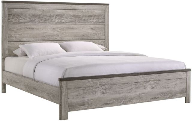 Elements International Millers Cove 4-Piece Gray King Panel Bedroom Set-2