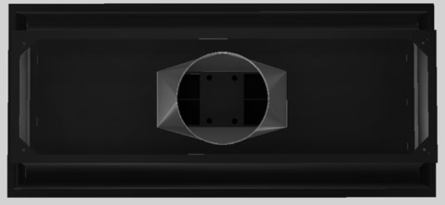 Vent-A-Hood® Designer Series 66" Black Island Range Hood-1
