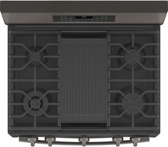 GE Profile™ 30" Fingerprint Resistant Black Stainless Steel Freestanding Natural Gas Range-4