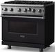 Viking® 5 Series 36" Onyx Pro Style Liquid Propane Gas Range-2