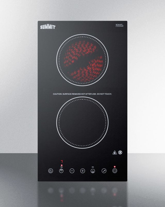 Summit® 12" Black Electric Cooktop-2