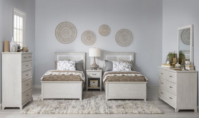 Legacy Kids Teen Ashton Bleached Linen Full Youth Panel Bed-1