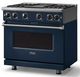 Viking® 7 Series 36" Slate Blue Pro Style Liquid Propane Gas Range with 12" Reversible Griddle-3