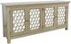 Jofran Inc. Isabella Champagne 69" Mirrored Accent Cabinet-0