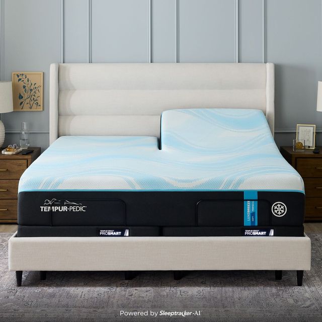 Tempur-Pedic® TEMPUR-LuxeBreeze® 13" TEMPUR-Material™ Soft Smooth Top Split Head King Mattress-1