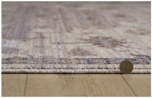 KAS Rugs Adele Grey/Ivory Courtney 5'x8' Area Rug-3