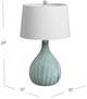 Bassett Mirror Nassau Green Sea Glass Table Lamp-3