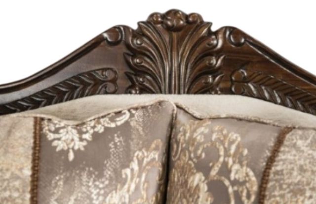 Furniture of America® Andalusia Dark Cherry/Light Brown Loveseat-4