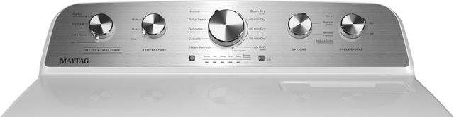 Maytag® 7 Cu. Ft. White Front Load Gas Dryer-2
