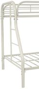 Titus Furniture White Twin/Full Metal Bunk Bed-1