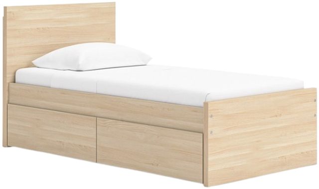 Signature Design by Ashley® Onita Natural Twin Panel Storage Bed-0