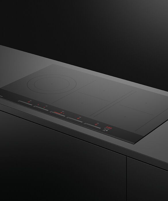 Fisher & Paykel Series 9 36" Black Glass Induction Cooktop-3