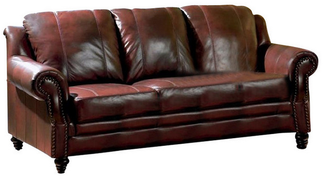 Coaster® Princeton Burgundy Sofa-0