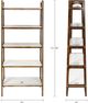 Olliix by Madison Park Pecan/Cream White Parker Bookcase-1