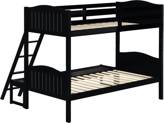 Coaster® Arlo Black Twin/Full Bunk Bed-1