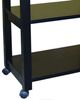 John Thomas Furniture® Home Accents Black/Natural Microwave Cart-1
