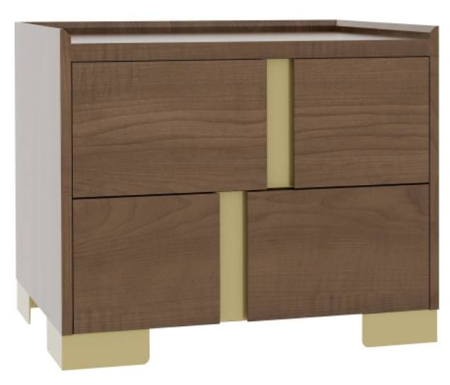 Country View Woodworking Verrado 28" Metal Legs Nightstand-0