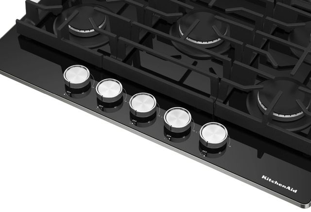 KitchenAid® 36" Black Gas Cooktop-2